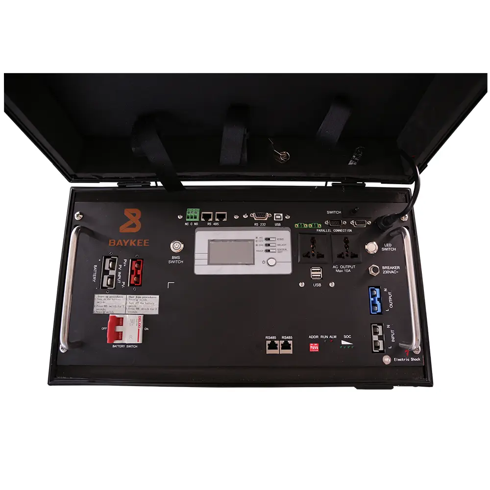 Portable ESS lithium battery BK48100-5KVA 100ah solar generator BAYKEE