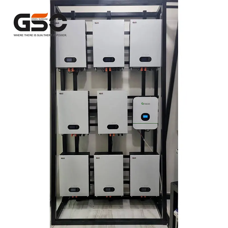GSO Powerwall 24v 48v 51.2v 100ah 200ah Energy Storage Lithium Iron Phosphate Battery for Home Use