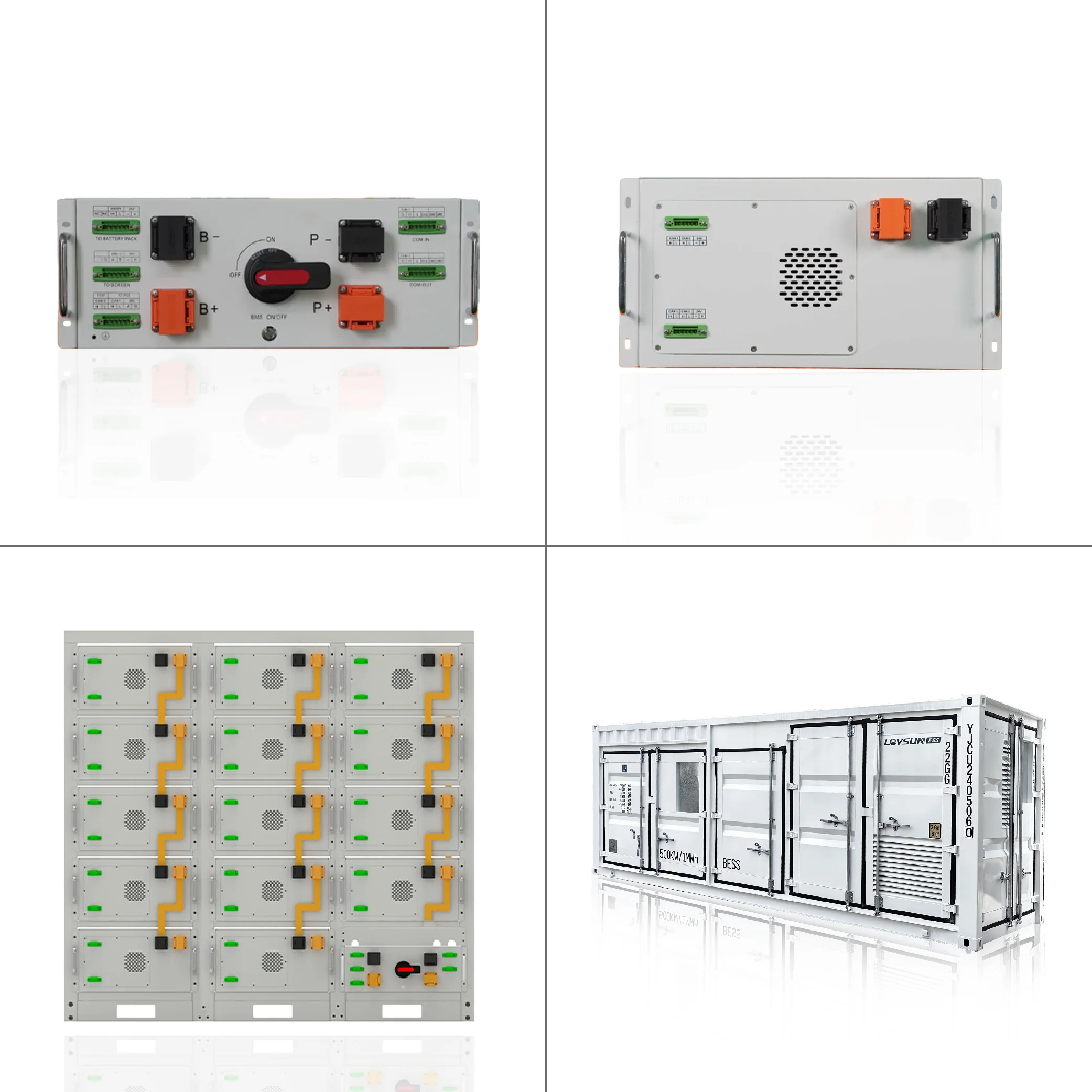 15 Years Life Time Outdoor 1MWh Battery Storage Container 500kW 1MWh 20ft 40ft Container Ess Solar Battery Energy Storage System