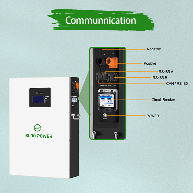 IP65 5KWh 10KWh Wall Mounted Lithium ion LiFePo4 Battery Energy Storage System