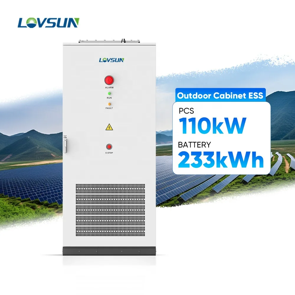 Energy Storage All-in-one ESS Cabinet 110kW 233kWh for Industrial Commercial Using Hybrid Solar System with Lithium Battery
