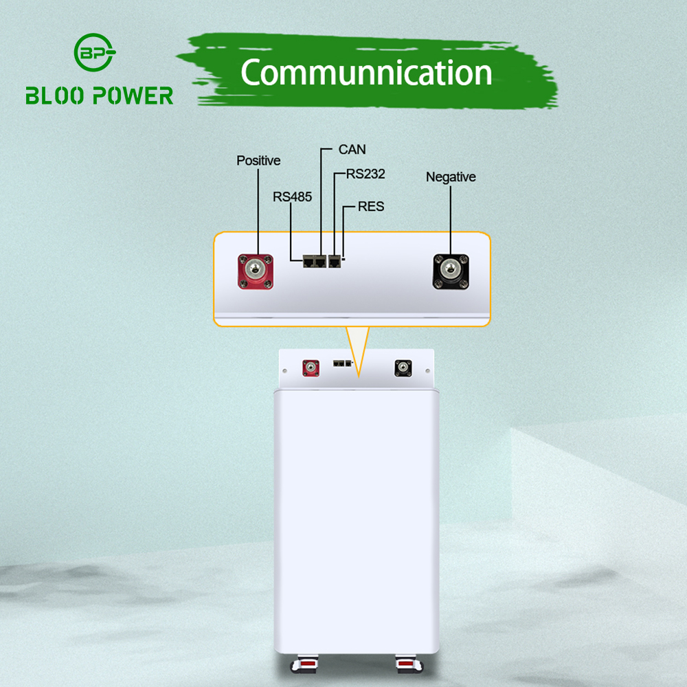 Popular Lithium Energy Storage 51.2 V 100 Ah 200 Ah 300 Ah Battery Wheel Stand