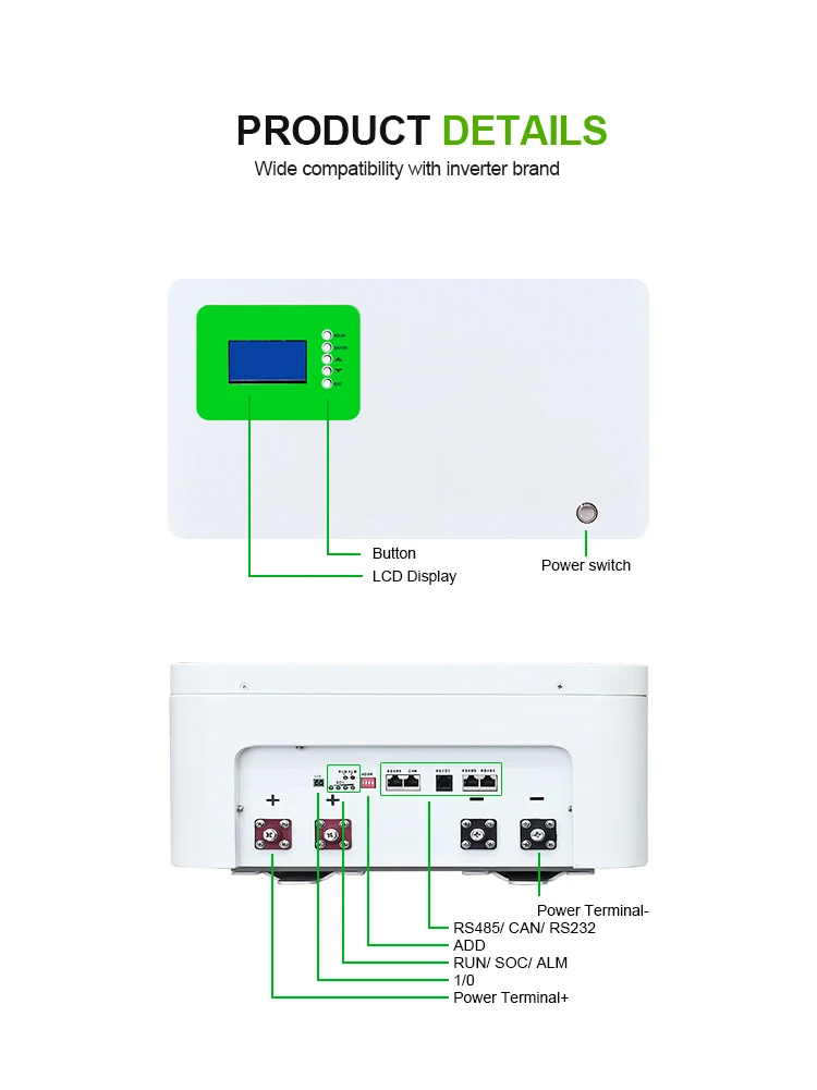 Price 51.2V Wall Mounted Home Energy Storage Battery Lithium Ion Batteries Wall-Mounted Power Wall