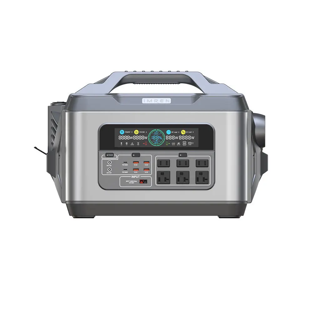 Emergency Solar Generator Portable Battery New Energy 110V 220v Outdoor Camping 2000w Portable Power Station