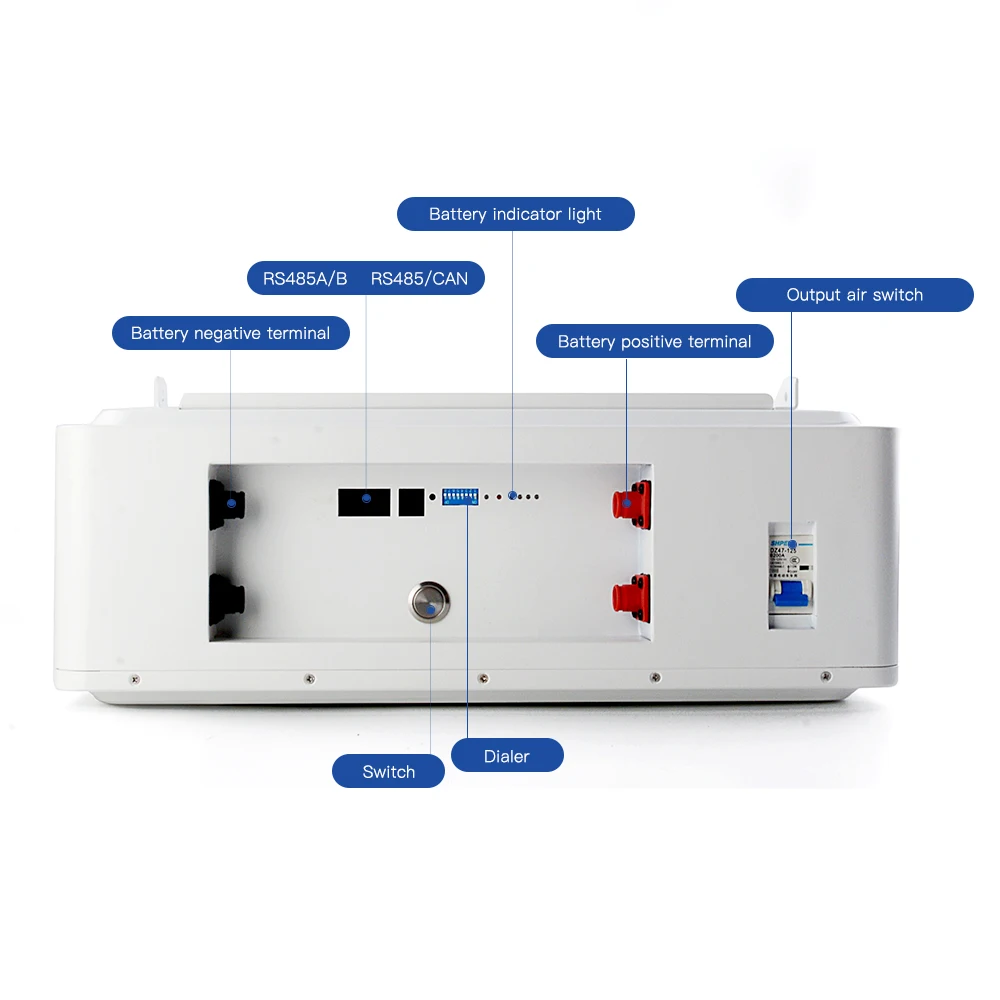 South Africa 5KWH Wall-mounted Lifepo4 Battery Pack Off Grid 10KW 15KW Lithium Phosphate Battery for Home Solar System
