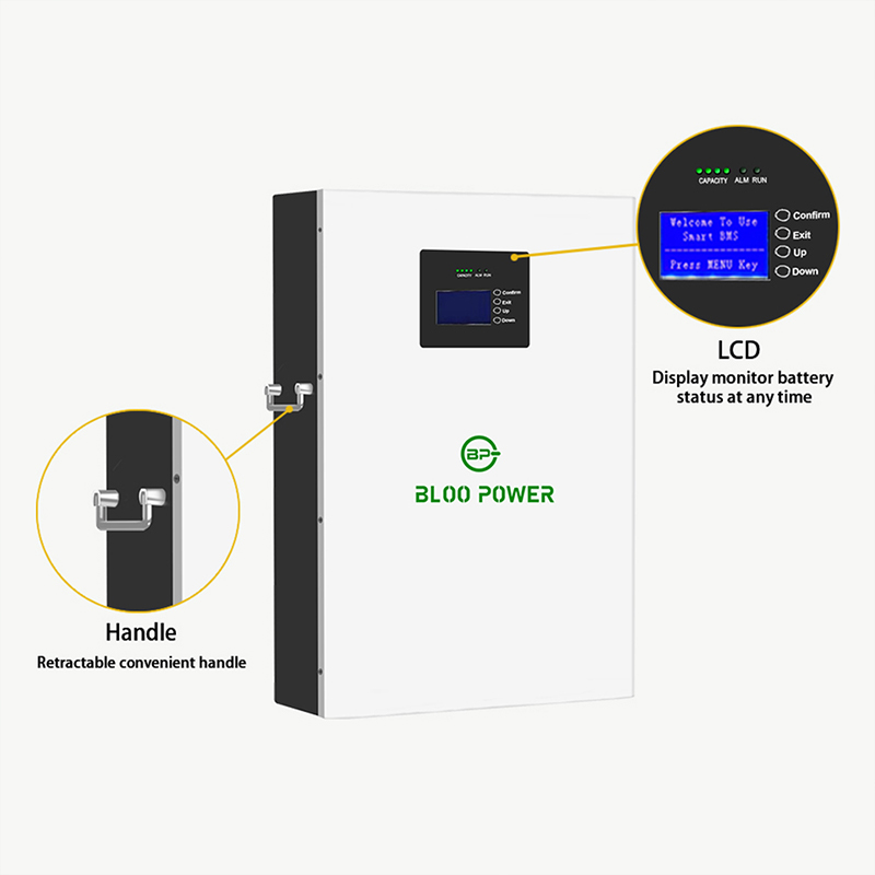 IP65 5KWh 7KWh 10KWh Battery For Home Energy Storage Power Storage Wall Mounted