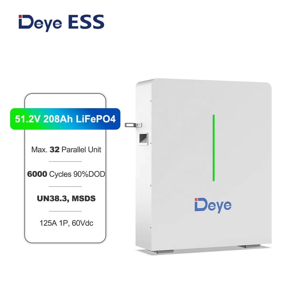 Deye ESS RW-G10.6 Best Solar Storage Lifepo4 Lithium Battery with UN&CE&CB Certificate