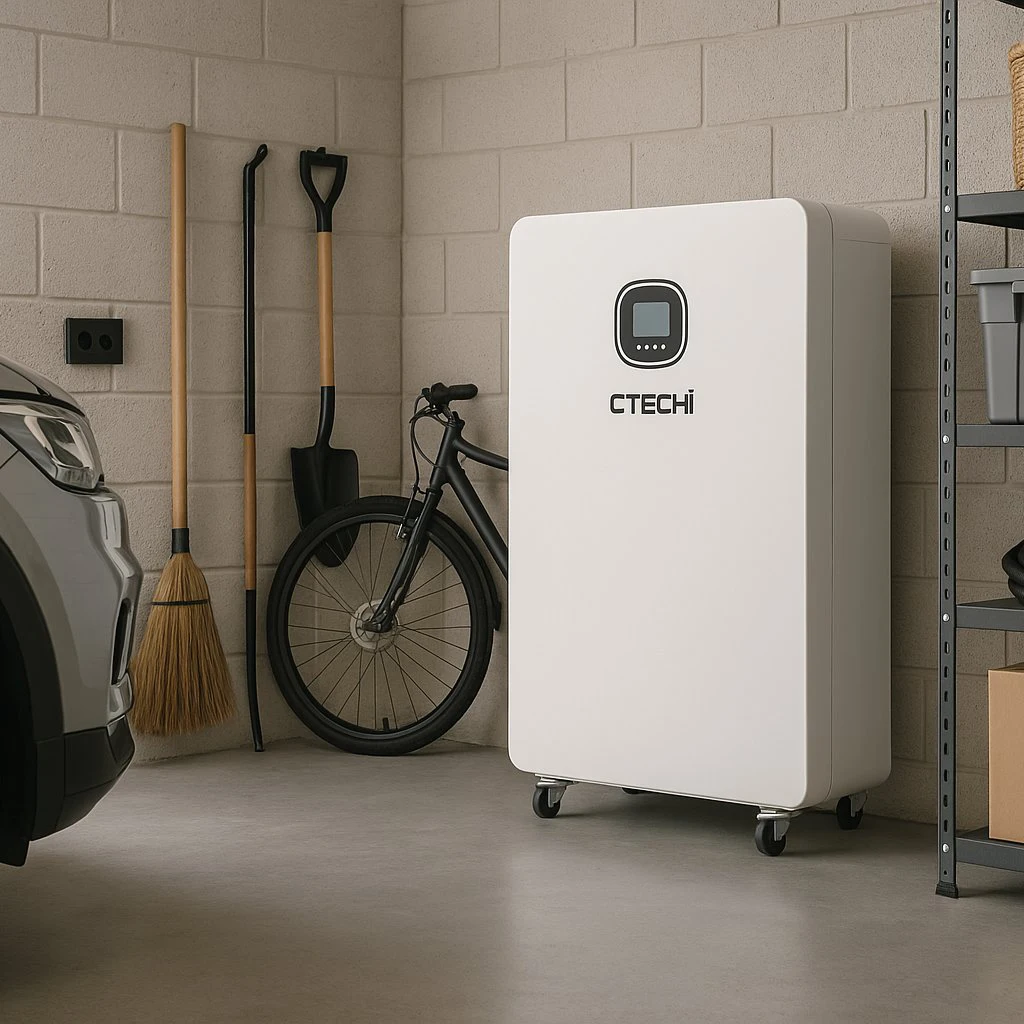 CTECHi 48v 15kWh Lifepo4 Home Energy Storage System Solar Battery 8KW Hybrid Inverter All-in-One Energy Storage for Off Grid