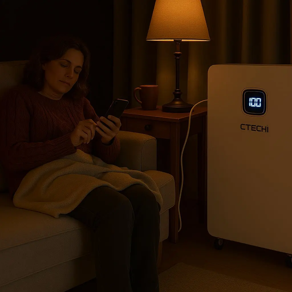 CTECHi Smart 16kWh Home Energy Storage Stand Design Smart Load Balancing 314Ah Lifepo4 Battery All in One ESS for Homes