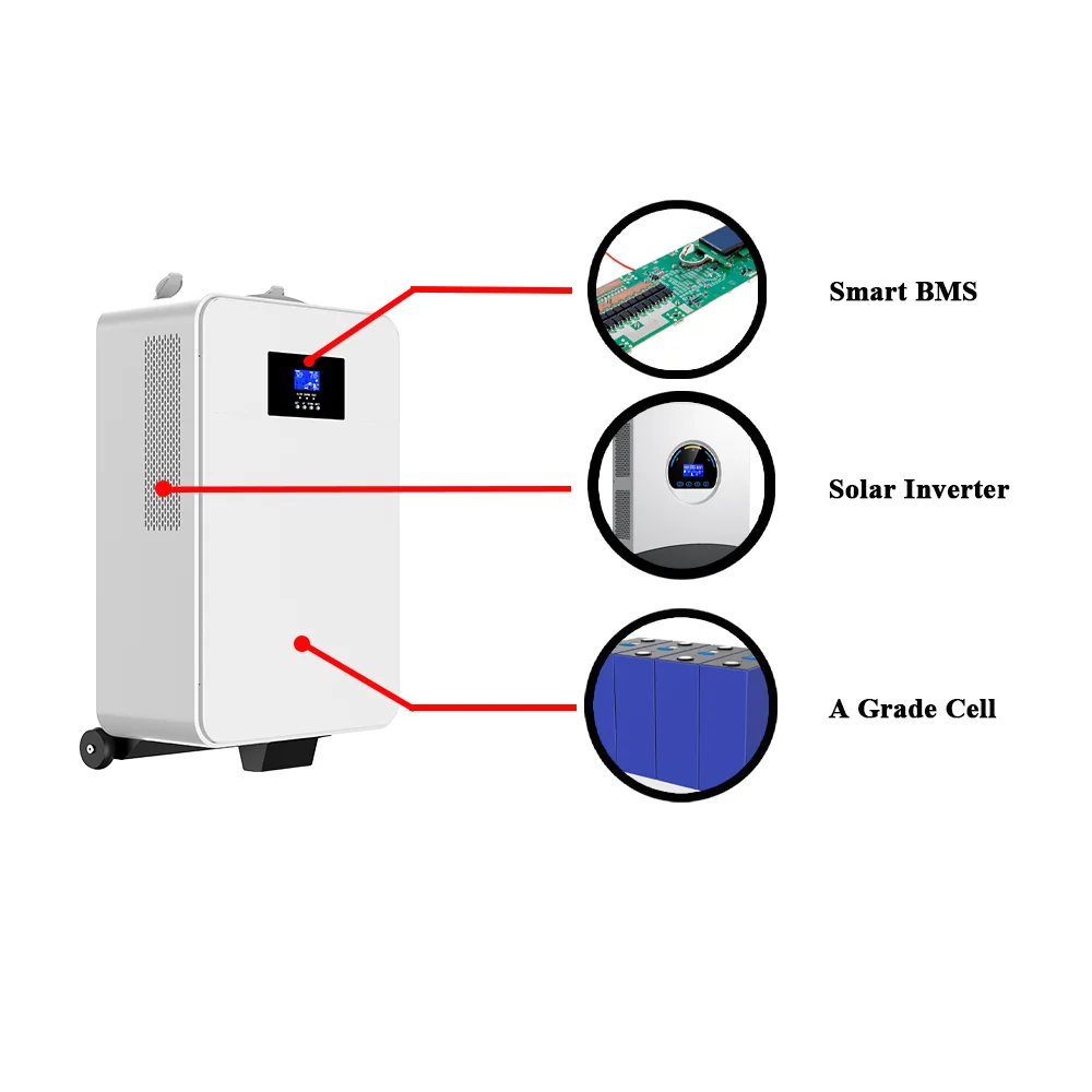 Avepower 5Kwh Portable Power Station 5Kwh Energy Storage System 48V 100Ah LiFePO4 Battery Pack With Solar Inverter