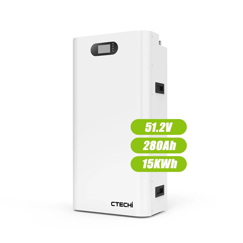48V 51.2V 100Ah 280Ah Wall Mounted LiFePo4 Lithium Ion Battery Power Wall 5KWh 10KWh 15KWh Home Solar Energy Storage Battery