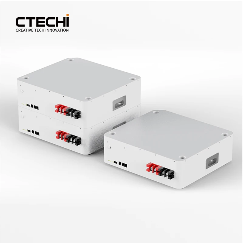 CTECHi Home Power Station 10KW 15KW 30KW Energy Storage BMS LiFePo4 Stackable Lithium Battery 48v 51.2V 100Ah 200Ah 500Ah 1000Ah