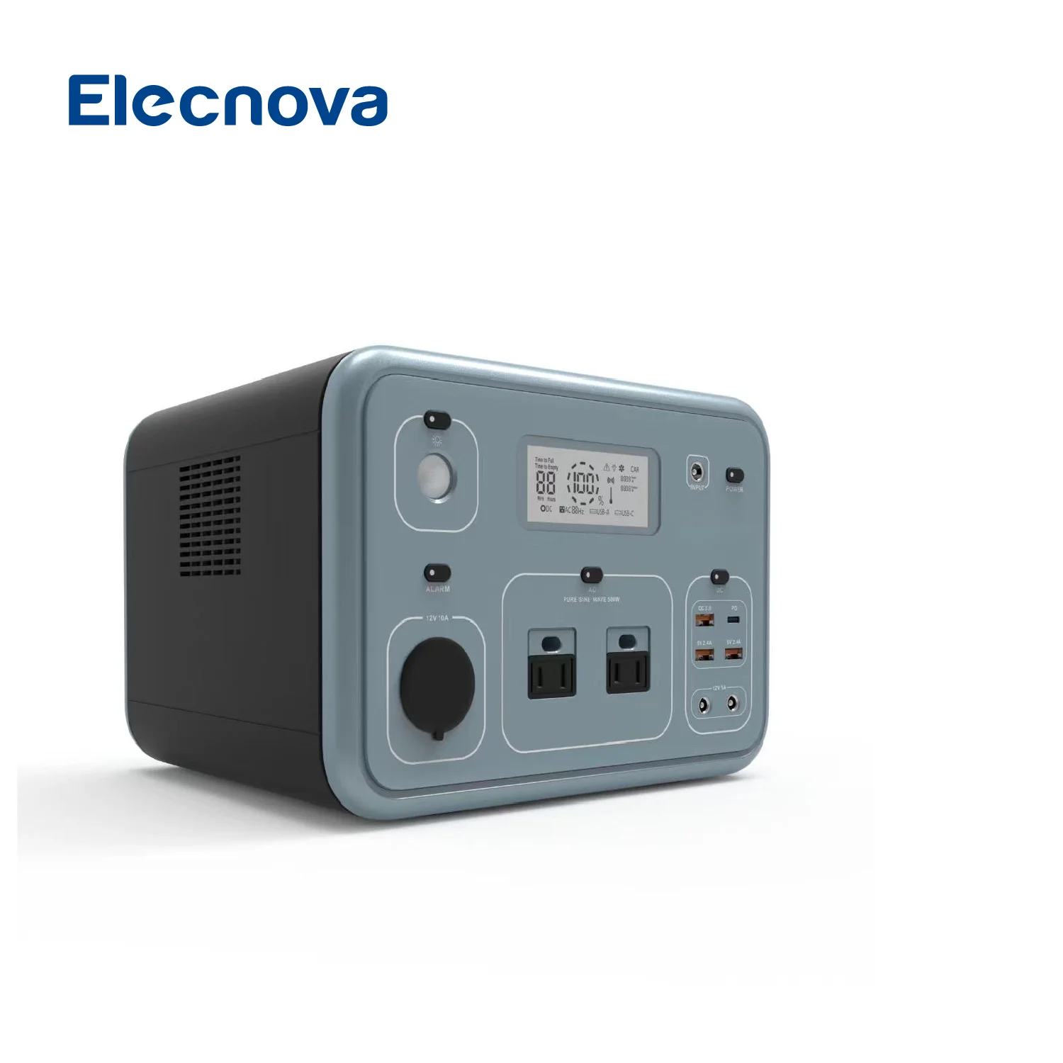 Elecnova Energy Storage System Backup Solar Generator for Campers Rvs or As an Emergency Outdoor Energy Storage Power Supply
