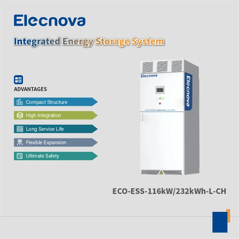 Elecnova 232kwh Hybrid Solar Battery Energy Storage Industrial Commercial 100kw 200kw off Grid Solar Power Energy System