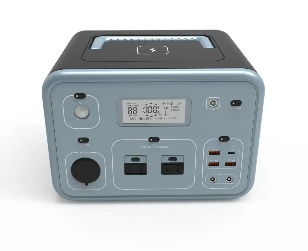 Elecnova  2024 New 500w 600W  Portable Solar Generator