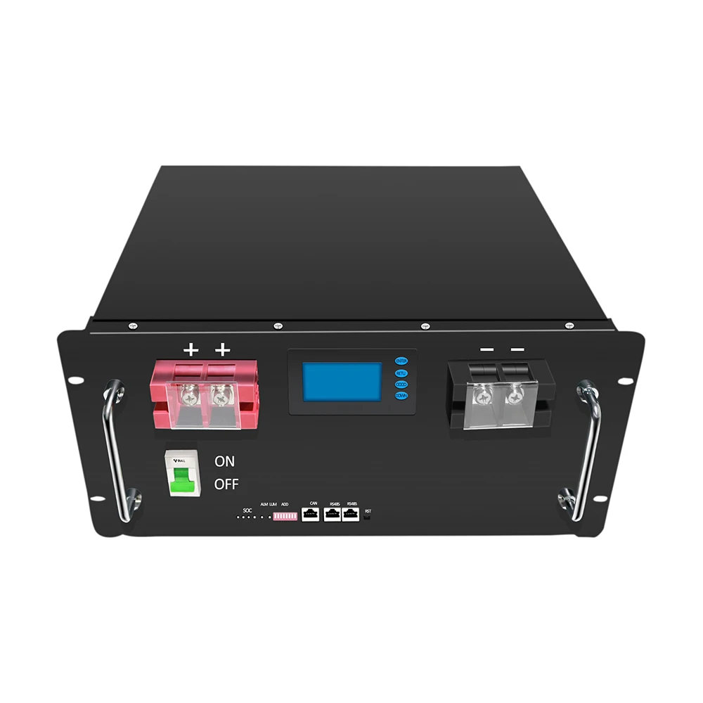 48V 100Ah Rack-mount Battery 5KWh Solar Battery -LiFePo4 Lithium Ion-LFP-rechargeable-off-grid Power Supply with Built-in BMS-4U