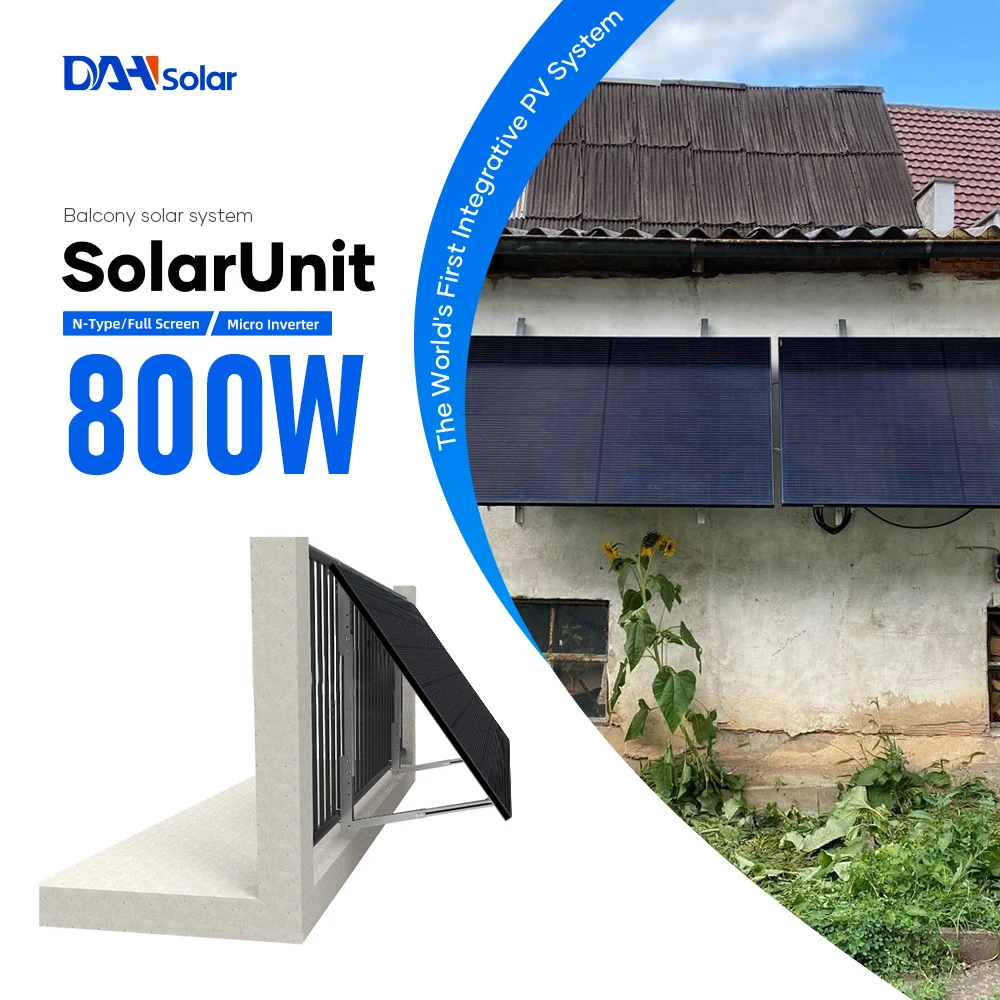 DAH Solar System Mini Solar Unit 600w & 800w Complete Balcony on Grid System