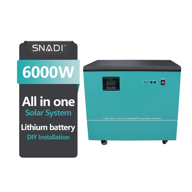 Lithium Portable Power Station for Emergency Power Household 6kw 6000w Portable Solar Power Generator
