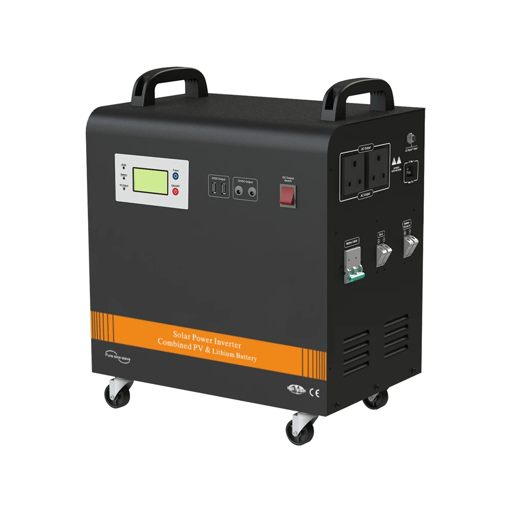 SNADI 1000W 2000W Portable Power Station LiFePO4 Battery Solar Generator for Home Power Supply