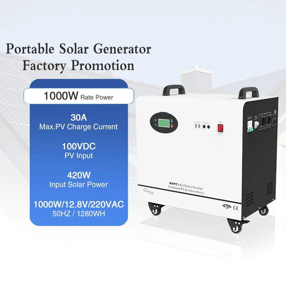 SNADI 1kw 1000W 1280Wh Home Portable Power Station Wholesale Power Station Generator Solar Inverter and Battery
