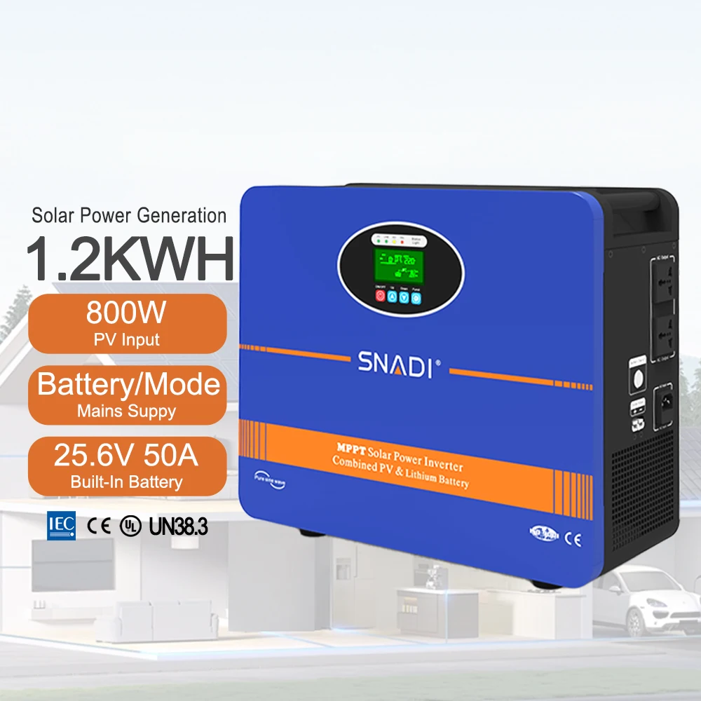 1200w Portable Powered Generators All in One With Battery 1kva 2kva 3kva Home Off Grid 5kw Solar Power Generator
