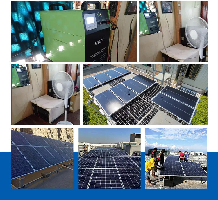 All in One Solar System With Panels Portable Solar Power System 12V 500W Solar Kit Storage System With Battery
