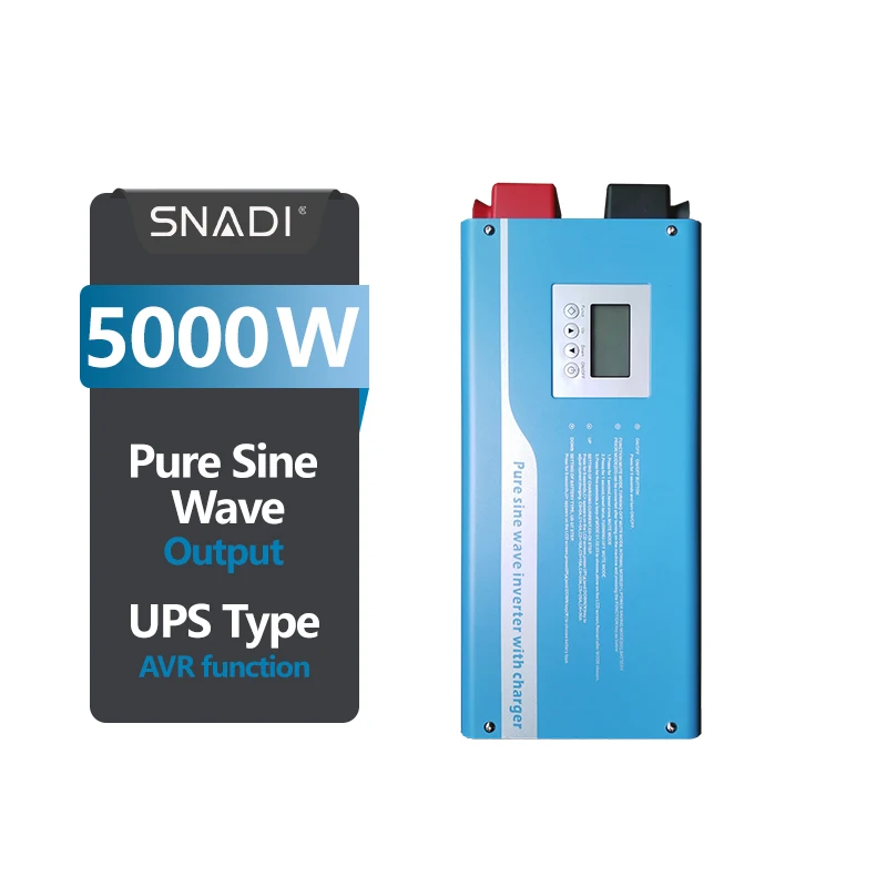 5000W Solar Inverter 1Kw 2Kw 3Kw 5Kw 6kva Split Single Phase off Grid Tie Solar Power Hybrid Inverter