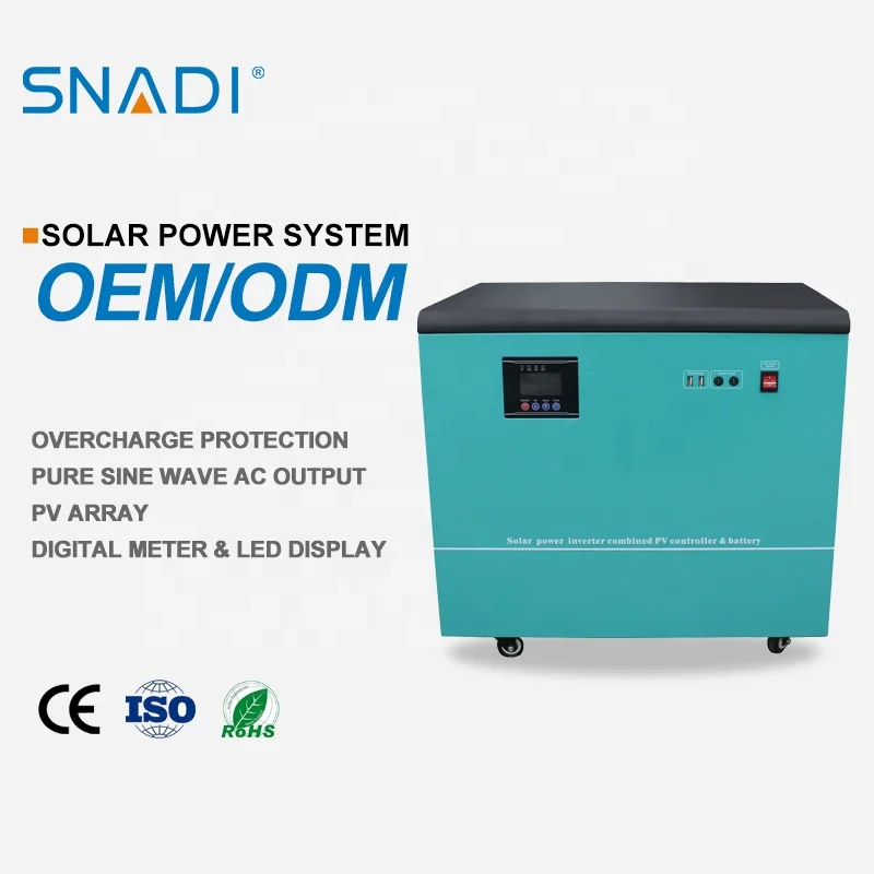 Lithium Portable Power Station for Emergency Power Household 6kw 6000w Portable Solar Power Generator