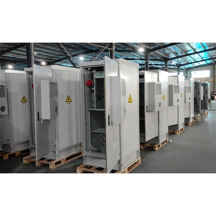19 Inch Waterproof Outdoor Telecom Cabinet Aluminum IP65 Enclosure with Solar Power System Integrated Photoelectric System