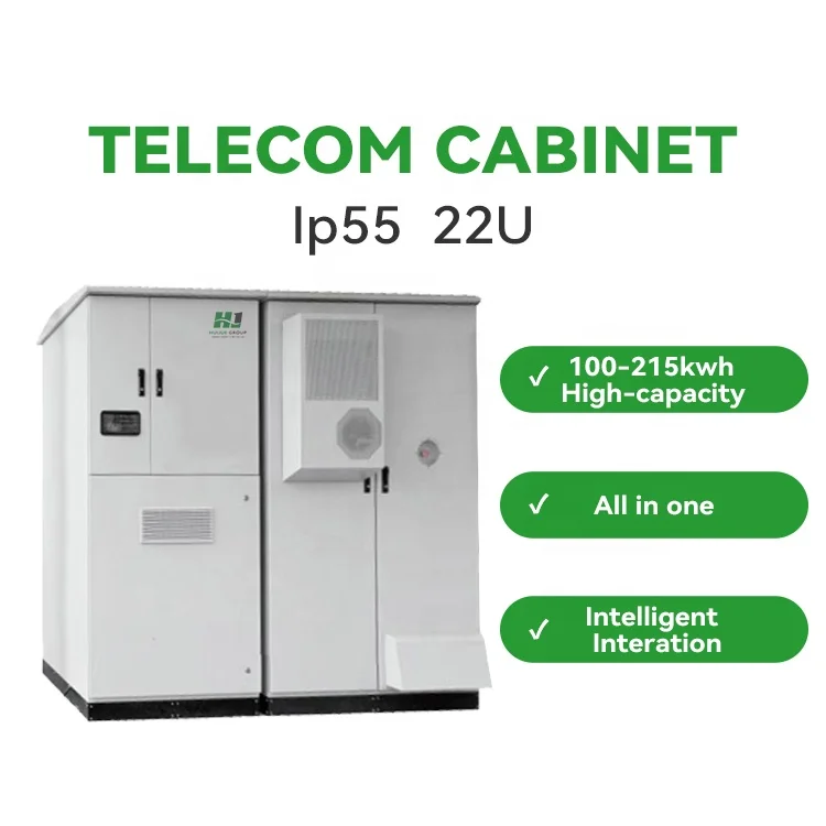 19 Inch Waterproof Outdoor Telecom Cabinet Aluminum IP65 Enclosure with Solar Power System Integrated Photoelectric System