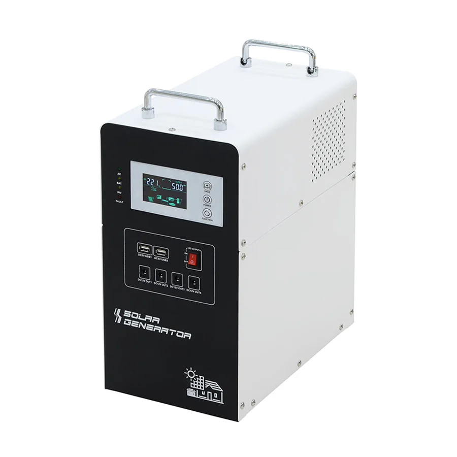 600w 2kw Solar Photovoltaic Power Charging Station 500w 240v Set Lifepo4 with Mppt Solar Power Supply Charger