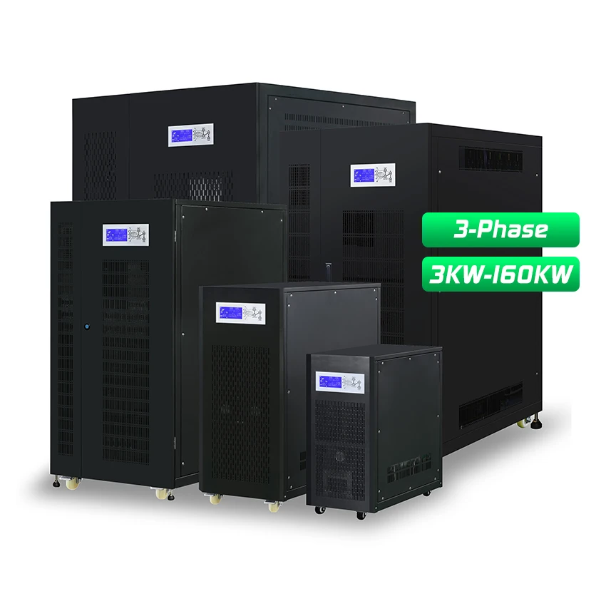 Off Grid Three Phase Solar Hybrid Inverter 220v 380v Three 3phase Converter 20kva 50kva 80kva 150kw 100kw Solar Inverter Hybrid