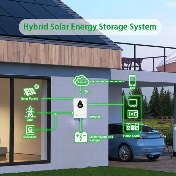 1.6KW-6.2KW Hybrid Inverter | WiFi-Enabled Off/On Grid | SKD Efficient for Home & Business Energy Needs