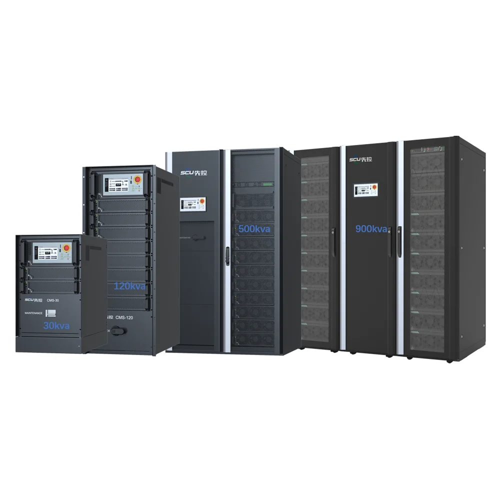 SCU 30KVA-1200KVA On-Line Uninterrupted Power Supply with LFP Battery for Networking