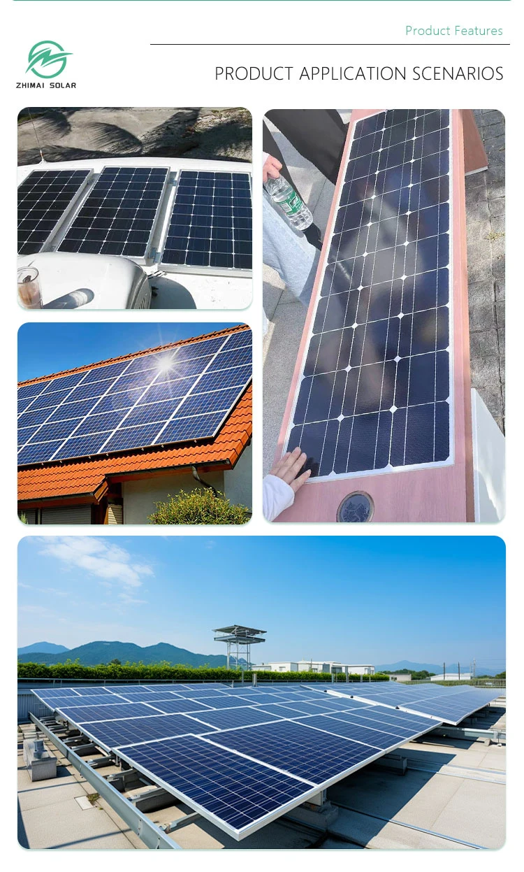 Solar N-Type Solar Panel  60W-1000W PV Module Solar System 500W Efficiency N Type Glass Solar Panel for Roof