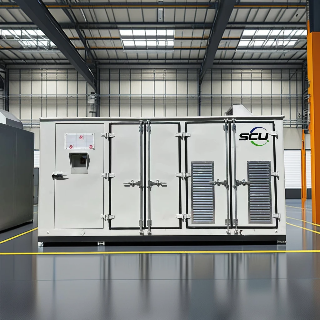 SCU 10ft 20ft 40ft Solar Energy Storage Container 1-2mwh Capacity 1000kw Power Conversion System Lifepo4 Lithium Ion Air