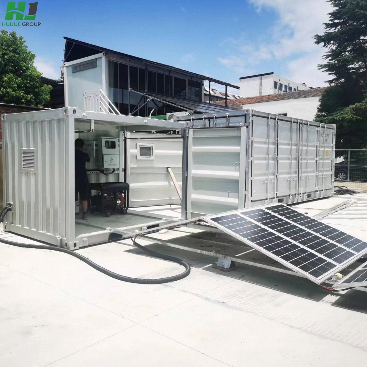 IEC Standard Certified Fold-Up Solar Power Station Container MPPT Controller for Outdoor Remote Work Commercial Energy Solutions