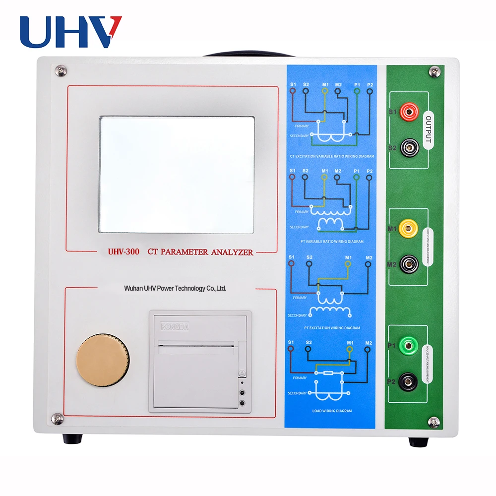 UHV-300 OEM Secondary Winding Resistance Secondary Load Current Transformer Parameter Tester CT PT Analyzer