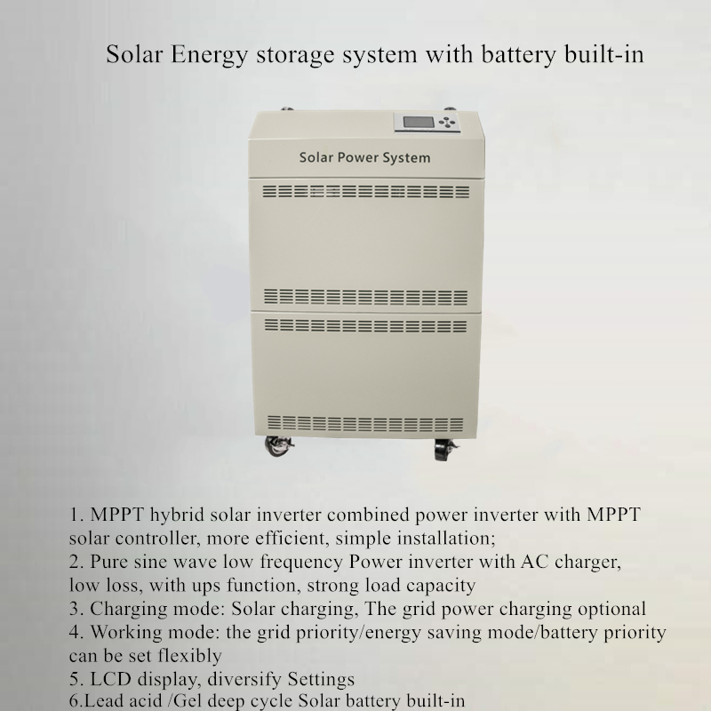 Energy Storage Solar Power System 3KW 48V 60A With Inbuilt 800Ah Battery