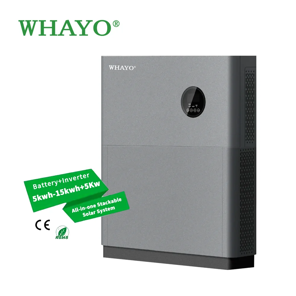 Stackable 51.2v 5kwh All in One Off Grid 5kw Inverter Lifepo4 Ess Solar Energy Storage System Lithium 15kwh 10kwh Battery