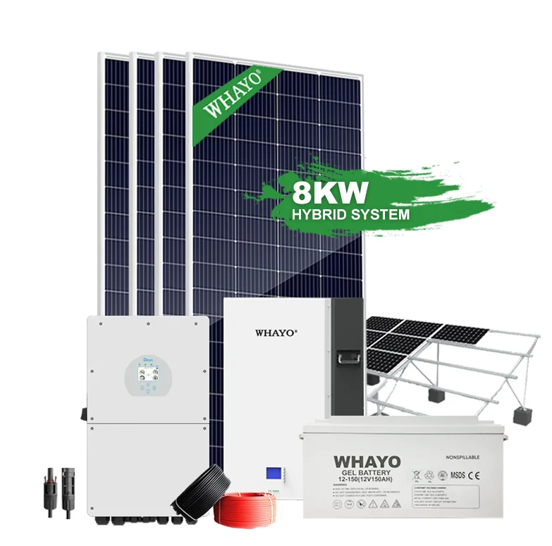 Whayo Solar Systeem 6 Kw 10Kw 15 Kw 10000Kw Photovoltaic Kit Complete Hybrid Solar Energy Storage System With Lithium Battery