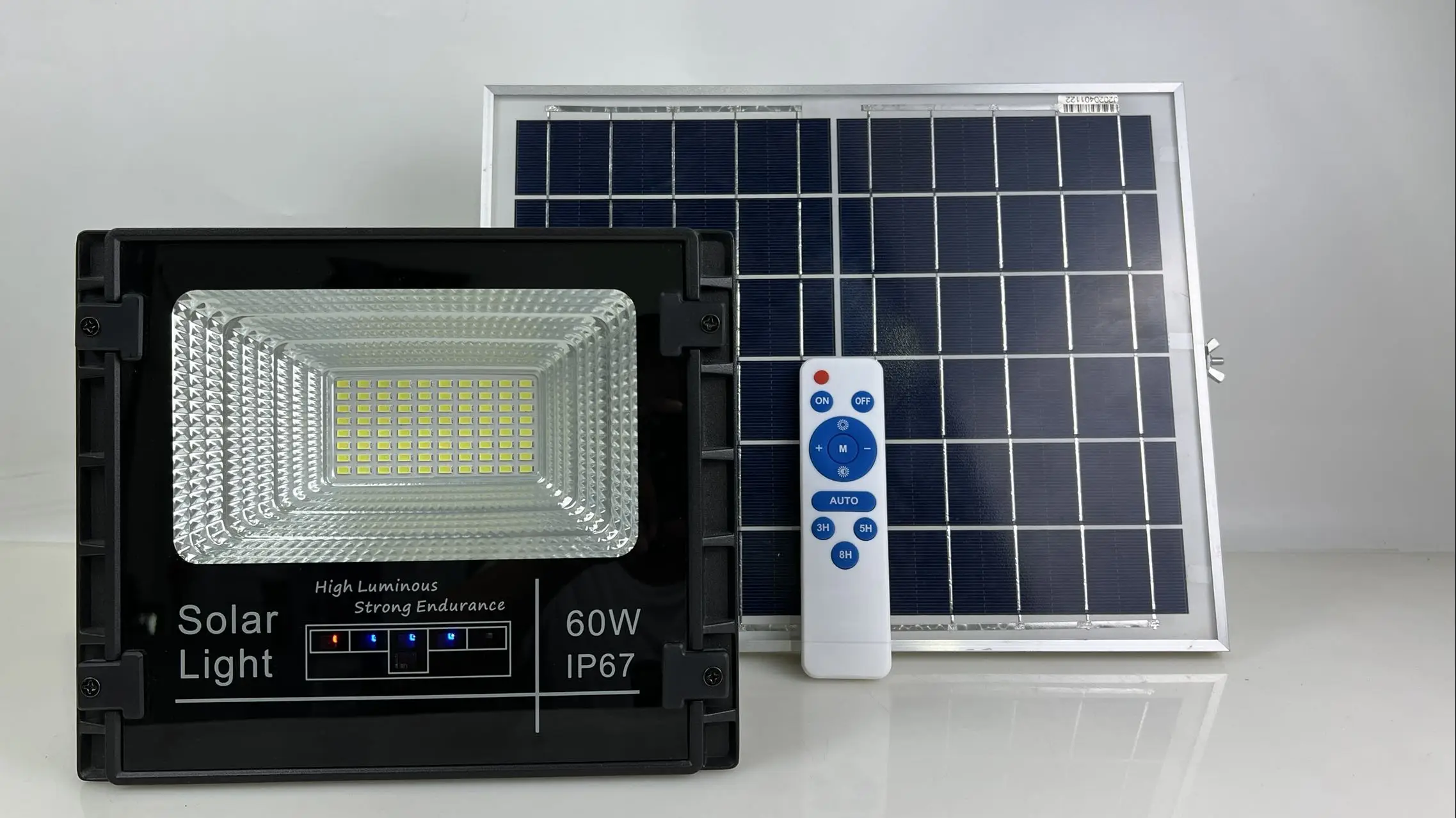 40W 100W 120W Time and Light Remote Control  Solar Lights LED 1000w 500w 400w 60w 40w Solar Projector Lamp