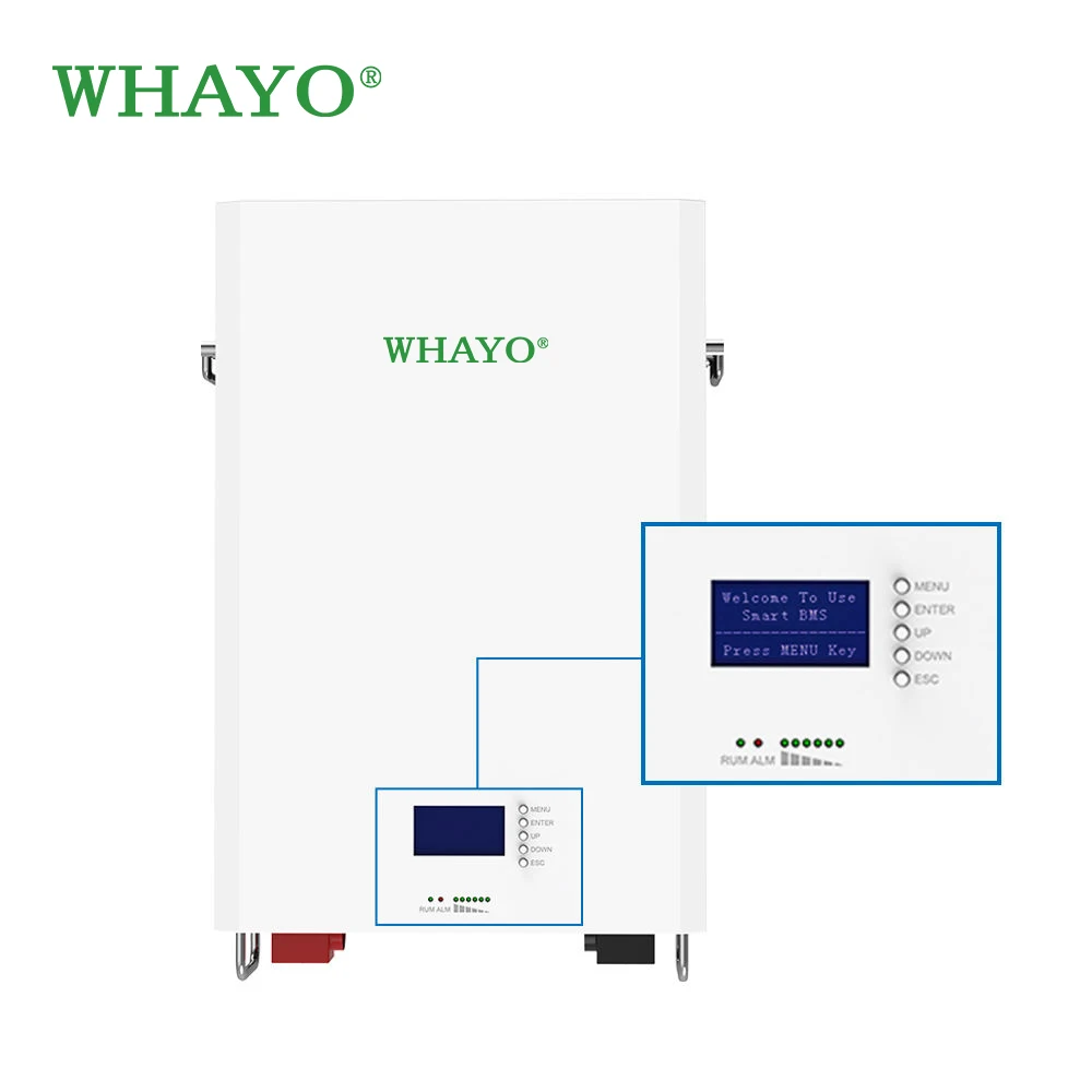 Whayo 2024 NEW Power Wall Lifepo4 Batteries 48V 100Ah 200Ah 5Kw 10Kw Wall Mounted Lithium Ion Battery for Solar Energy Storage