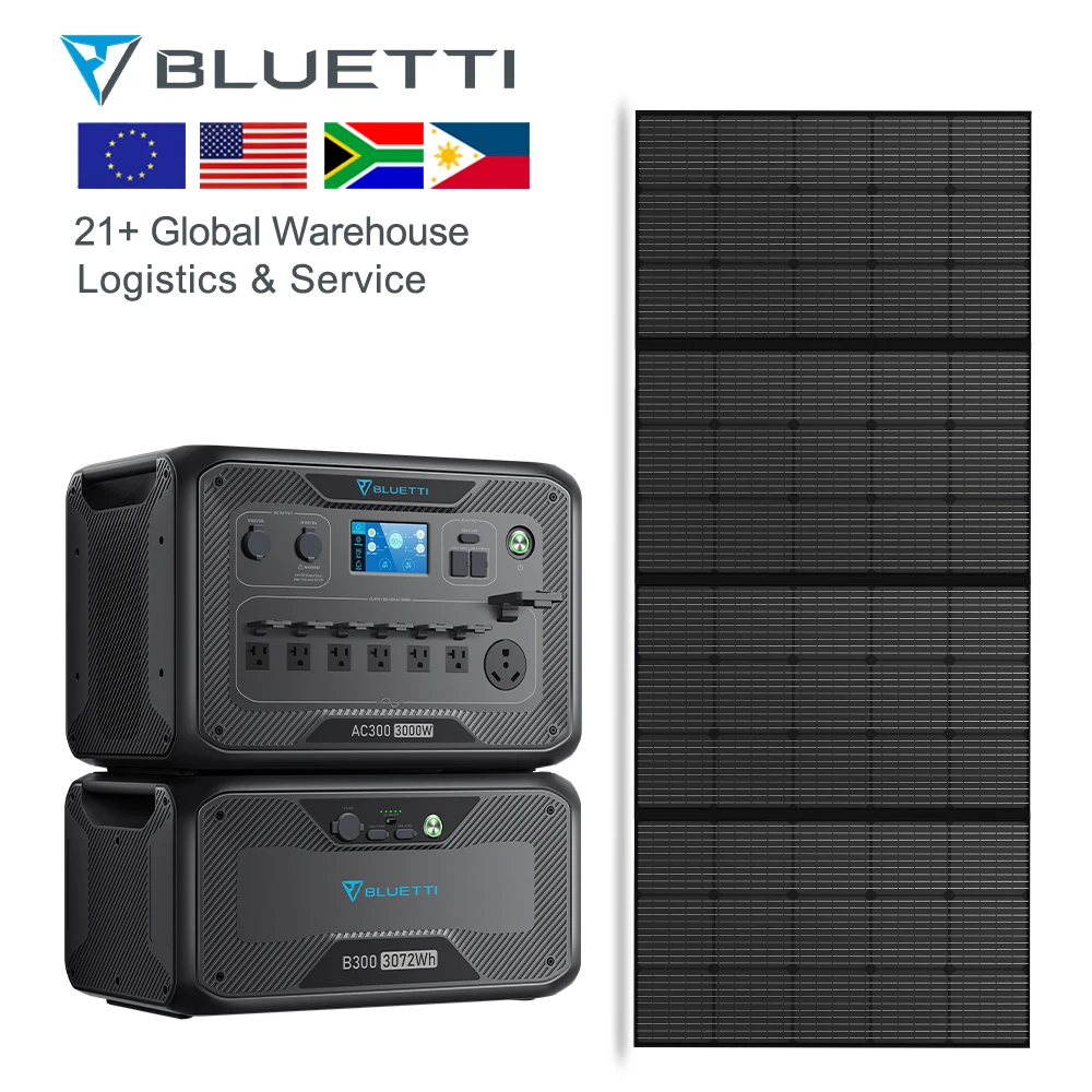 Modular Mobile Solar Power Grid 3000w Solar Generator Power Station