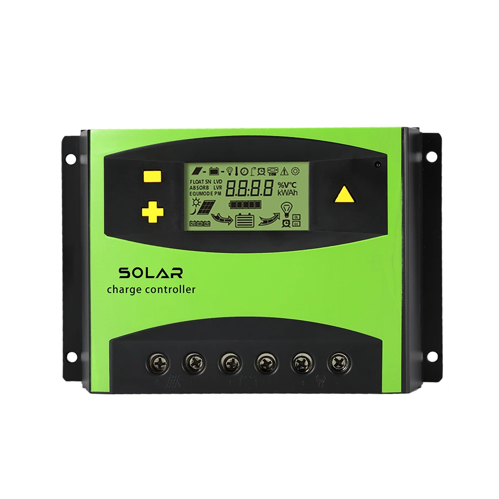 New 10a 20a 30a Lithium Iron Lifepo4 Battery Charger Regulators Stabilizers 12V 24V Auto Dual USB PWM Solar Charge Controller