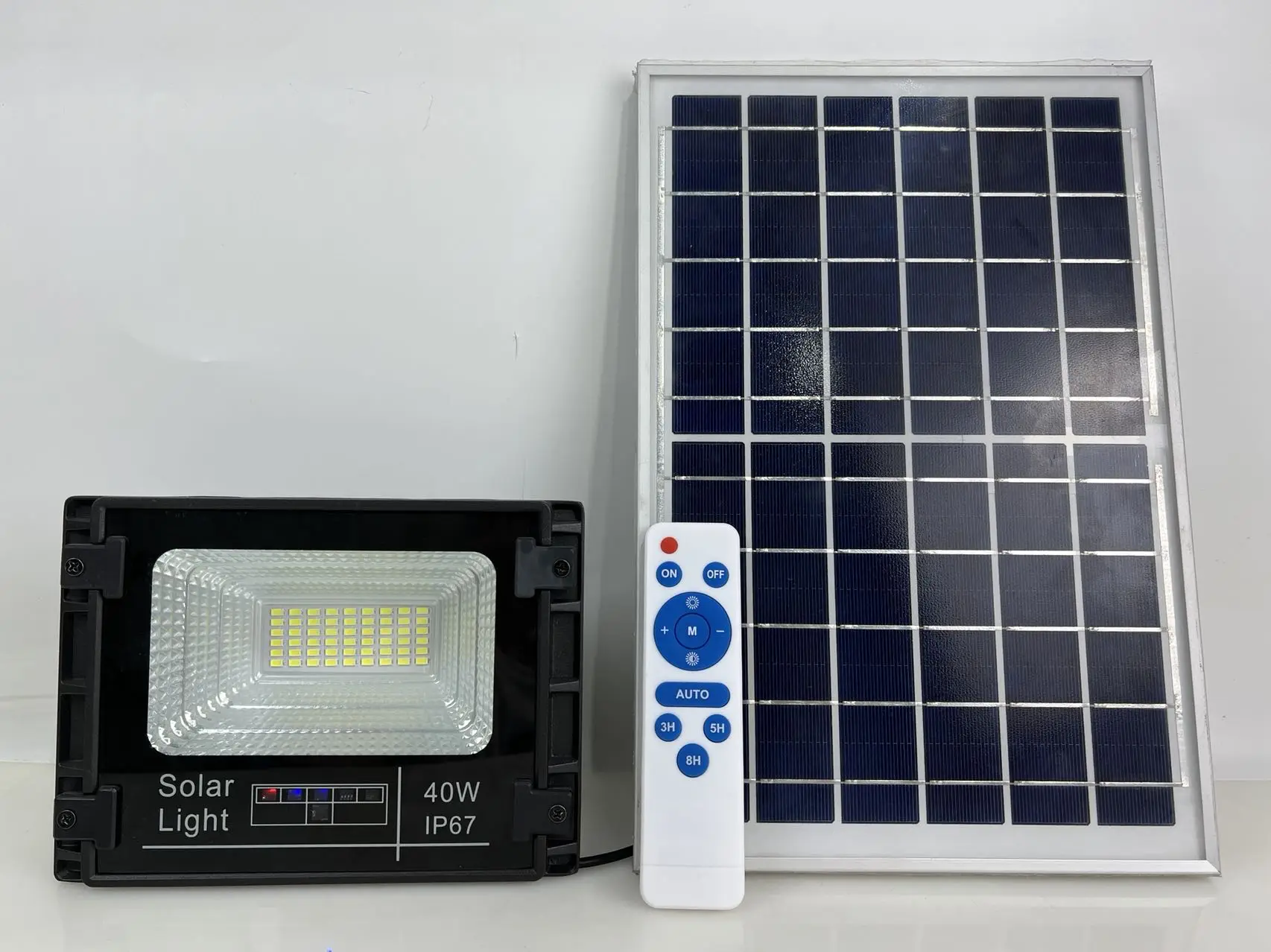 40W 100W 120W Time and Light Remote Control  Solar Lights LED 1000w 500w 400w 60w 40w Solar Projector Lamp