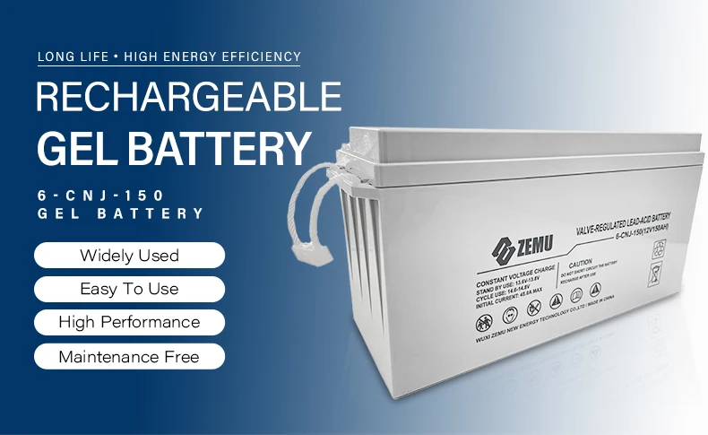 Golden Supplier Solar Gel Battery 12V 150Ah Salt Water Battery 100Ah 120Ah 150Ah 200Ah 250Ah Gel Batteries