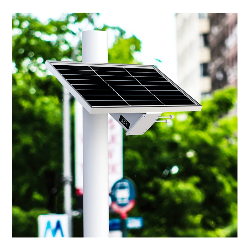 Construction Site Camera with Solar Panels Lithium Battery for Remote Monitoring and Security Camera Power Supply
