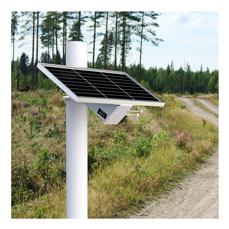 Construction Site Camera with Solar Panels Lithium Battery for Remote Monitoring and Security Camera Power Supply