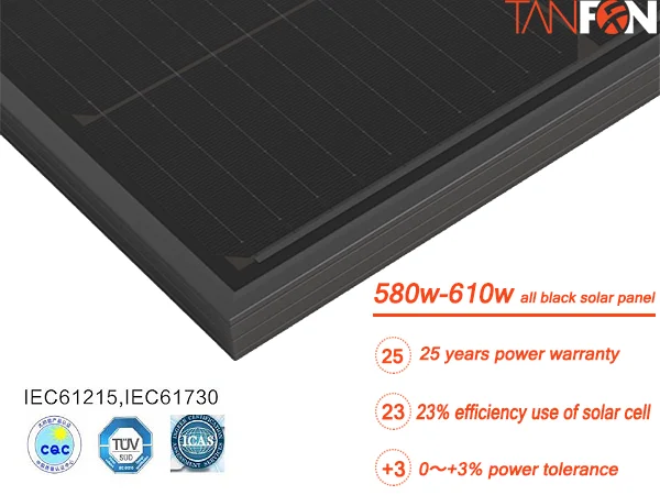 10W-300W PV Solar Panel. Solar Module Mono or Poly Option All Black Solar Panels